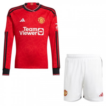 Manchester United Thuistenue 2023-24 Lange Mouw  - Kids